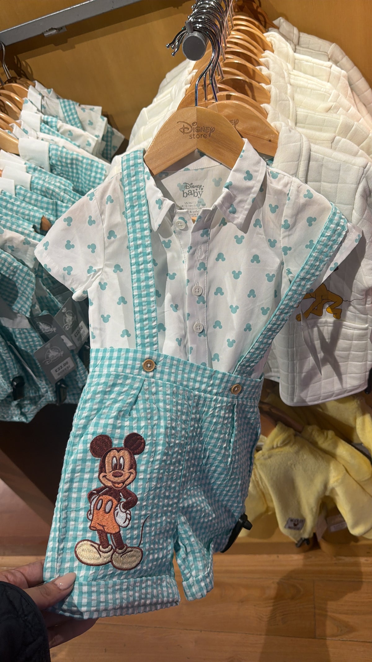 Set bebé Mickey Disney Store Londres 12-18M