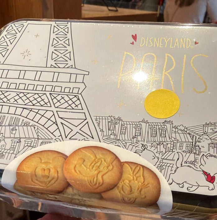 Galletas de mantequilla Disneyland Paris en caja ilustrada