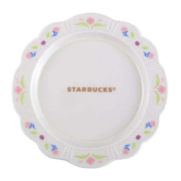 Plato de ceramica para postre Starbucks Taiwan 2026 Mother's Day Series 15CM