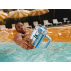 Vaso Stanley Cornerflow Cabana Quencher H2.0 FlowState de 40 oz - Colección Oasis