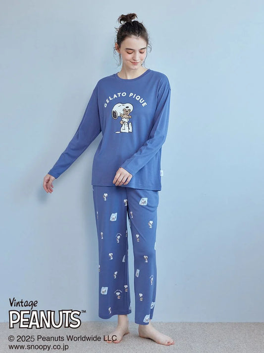 Pijama Azul con Oso Gelato Pique Peanuts