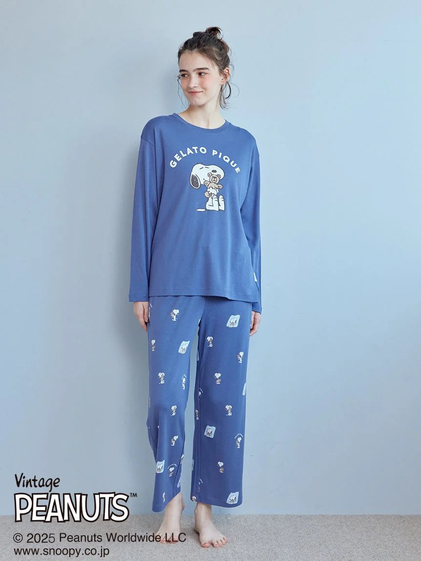 Pijama Azul con Oso Gelato Pique Peanuts