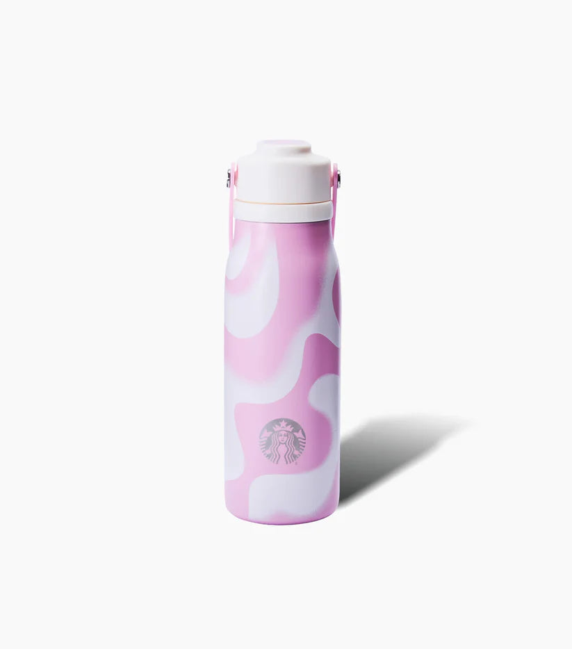 Botella de acero inoxidable Starbucks Pink Vibes Collection 16oz