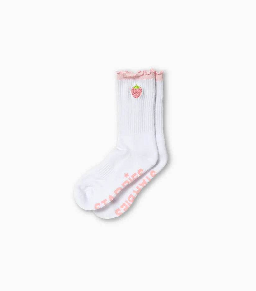 Calcetines con volantes de fresa Starbies™ Starbucks Pink Vibes Collection