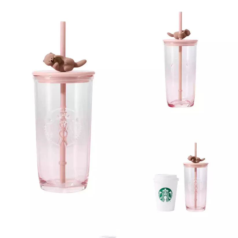 Vaso en forma de corazón 500ml Starbucks China 2025 Valentine's Day