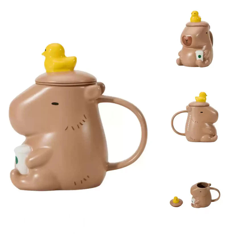 Taza Capibara 355 ml Starbucks China 2025 Valentine's Day