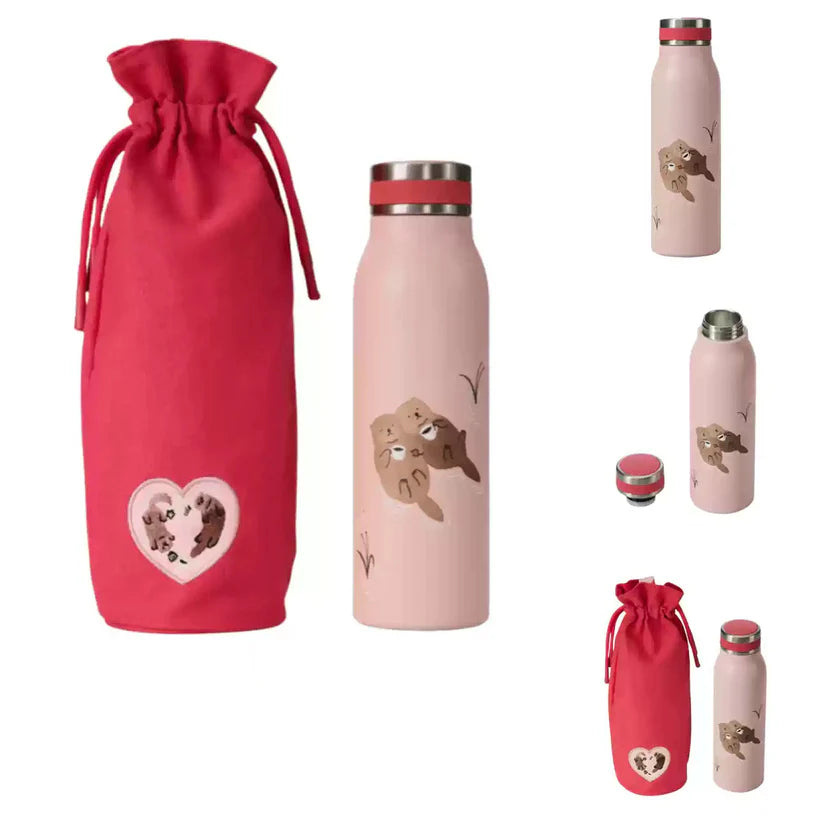 Termo de acero inoxidable con Funda Starbucks China 2025 Valentine's Day 444ml