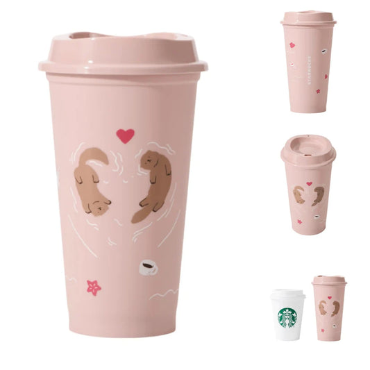 Vaso Plastico Reusable 473ml Starbucks China 2025 Valentine's Day