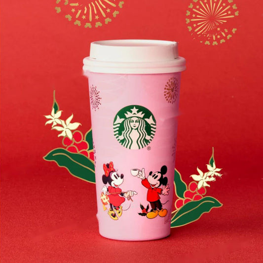 Elma Rosa Acero Inoxidable 430ml Starbucks China and Disney co-branded Mickey Mouse Celebration Series