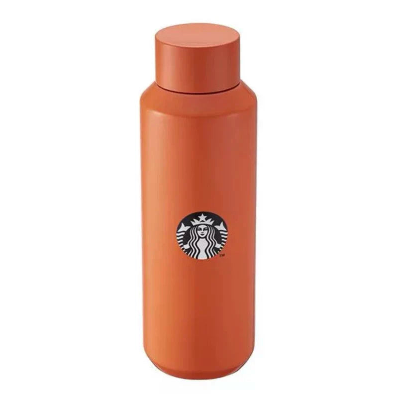 Botella de Acero Inoxidable Naranja Starbucks 2025 x BEAMS Collaboration Series 473ml