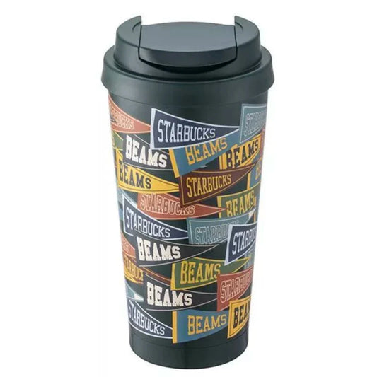 Vaso de Acero Inoxidable Starbucks 2025 x BEAMS Collaboration Series 473ml Pennant Stainless Steel Cup