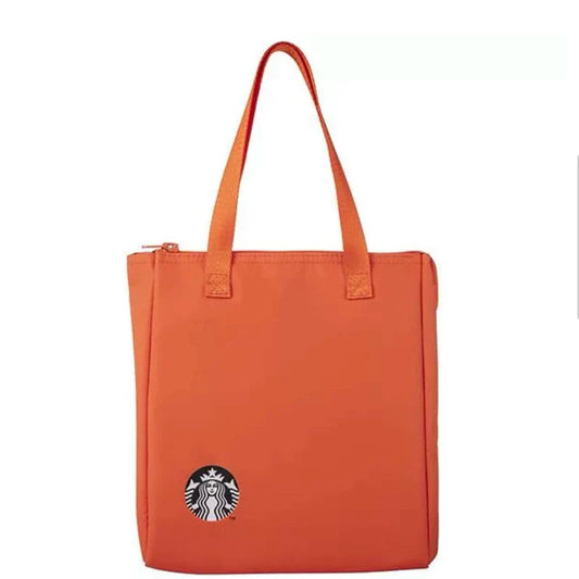 Lonchera Starbucks 2025 x BEAMS Collaboration Series Good Luck Orange Insulation Bag