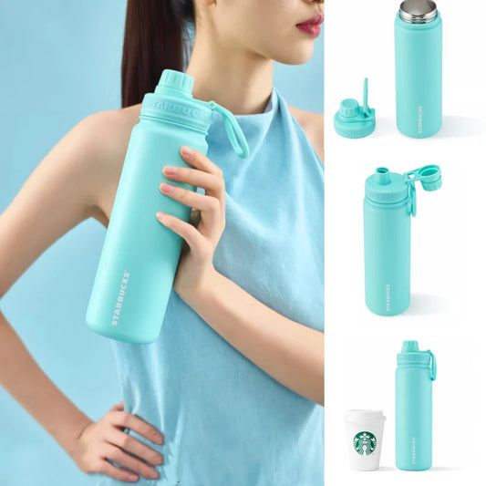 Botella de Acero Inoxidbale Turquesa Starbucks China 2025 Colorful summer Series Blue  750ml 26.4oz