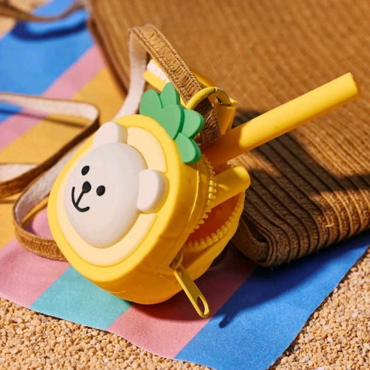 Bolsa de Silicon con Popote Starbucks China 2025 Tropical Series Pineapple