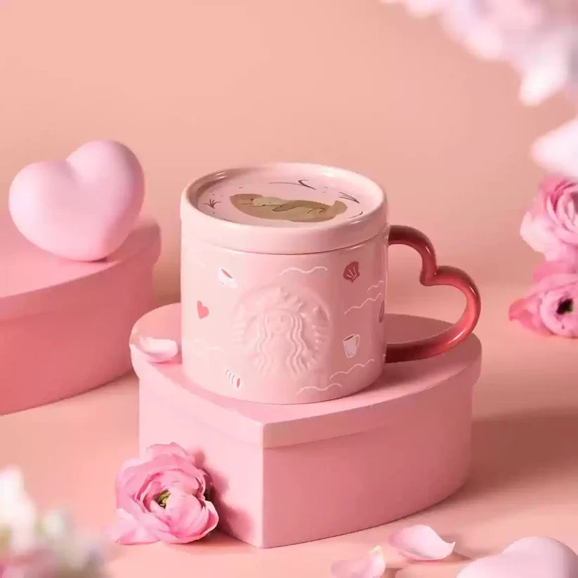 Taza de Ceramica Starbucks China 2025 Valentine's Day online series  296ml 10.42oz