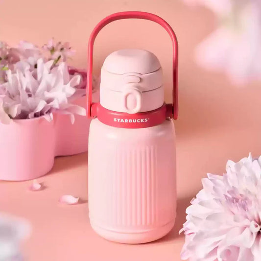 Termo Rosa con agarradera Starbucks China 2025 Valentine's Day online series 970ml 34.14oz