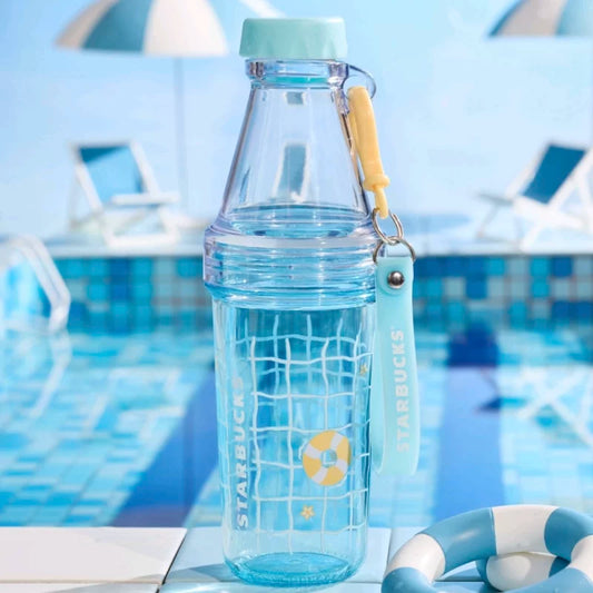 Botella de Agua de Plastico Starbucks China 2025 happy summer series 591ml 20.8oz