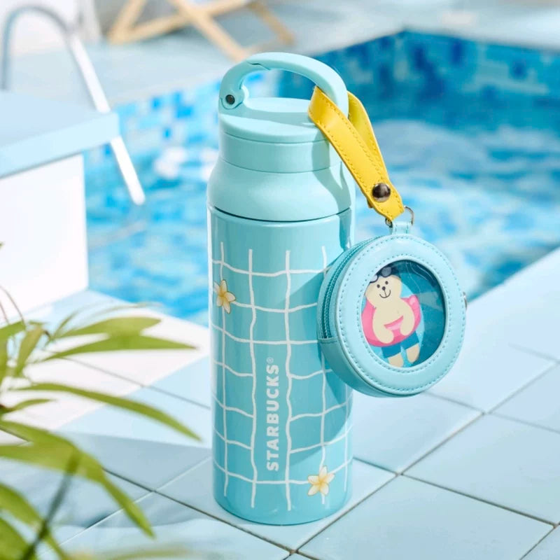 Botella de Agua de Acero Inoxidable Starbucks China 2025 happy summer series 600ml 21.12oz