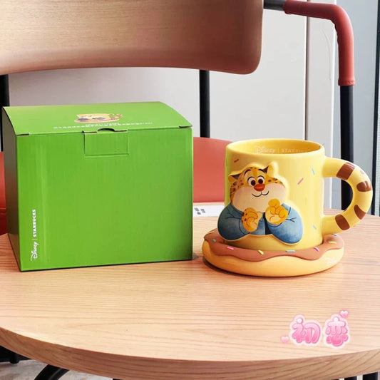 Taza de Ceramica con Portavaso Oficial GarrazaStarbucks China 2025 x Zootopia Starbucks China 2025 414ml 14.57oz