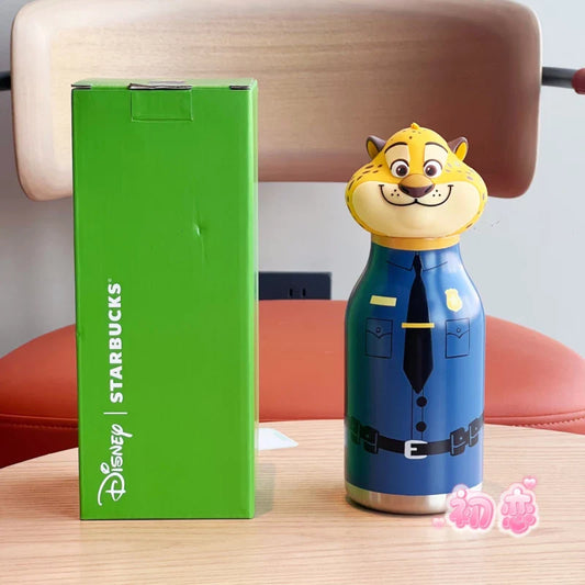 Botella de Agua Oficial Garraza Starbucks China 2025 x Zootopia Starbucks China 2025 430ml 15.13oz