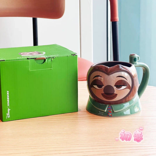 Taza de Ceramica Flash el Perezoso Starbucks China 2025 x Zootopia Starbucks China 2025  355ml 12.49oz