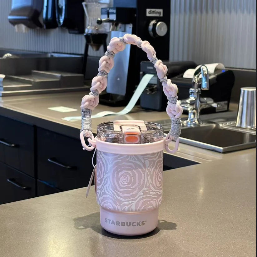 Vaso de Acero Inoxidable Rosa Starbucks China 2026 Rose Garden series 435ml 15.31oz