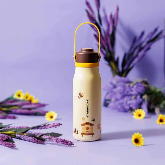 Botella de Acero Inoxidable Starbucks Hong Kong Honey Bee series  532ml 18.72oz