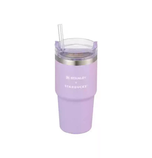 Vaso Stanley Starbucks Morado con Popote Starbucks Korea 2025 Spring1 season 591ml 20.8oz