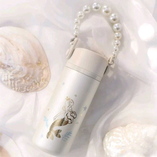 Termo de Acero Inoxidable con Asa de Perlas Starbucks Romantic Ocean Anniversary Series 414ml