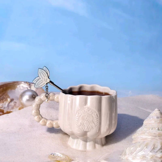 Taza de Ceramica Starbucks Romantic Ocean Anniversary Series Fritillaria Gloss 355ml 12.49oz