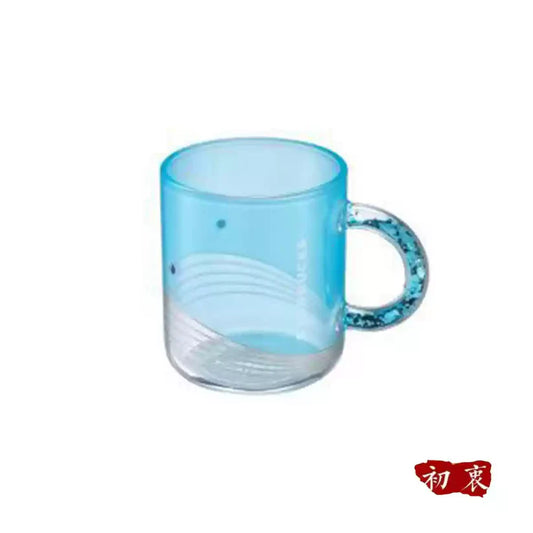 Taza de Vidrio Ballena Azul Starbucks Taiwan 2025 summer season1 series 237ml 8.34oz