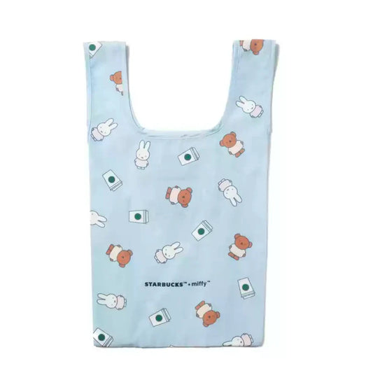 Bolsa Eco-friendly azul Starbucks and Miffy Asia