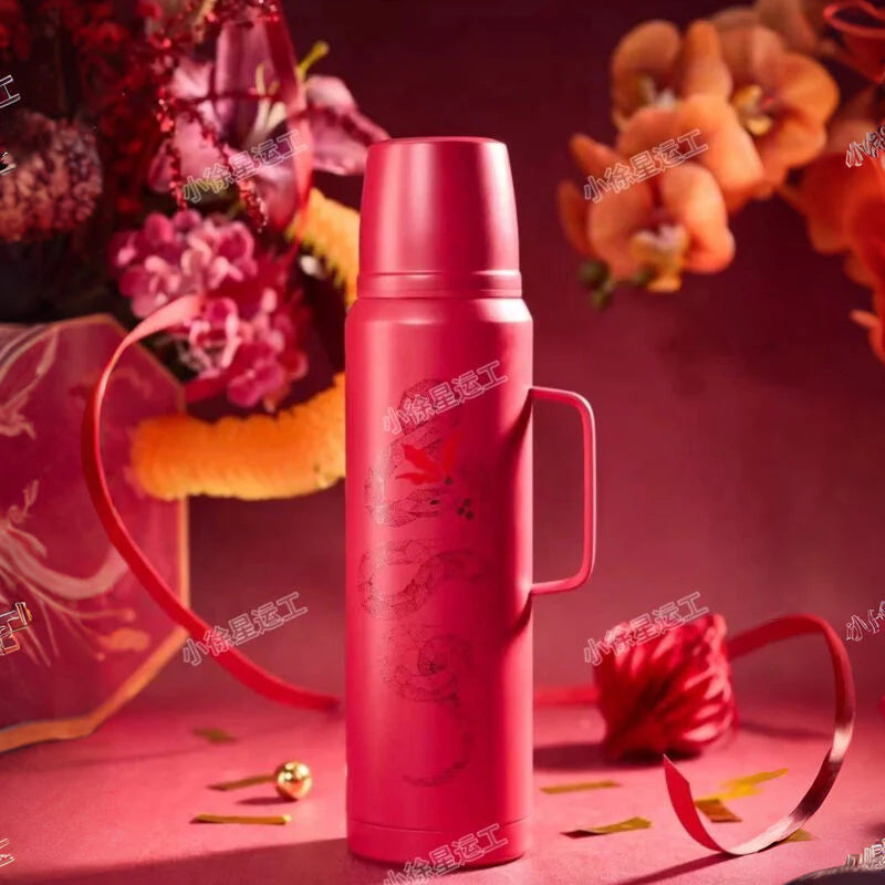 Thermo Acero Inoxidable Starbucks China 2025 snake new year 1000ml