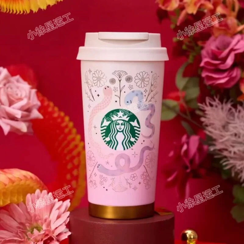 Vaso Elma 473ml acero inoxidable Starbucks China 2025 snake new year