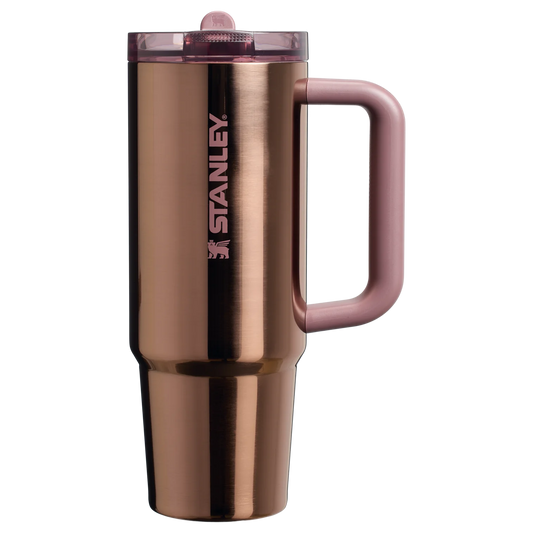 Polished Rose Gold The Quencher ProTour Popote Flip Tumbler | 30 OZ Mesa Rose Collection