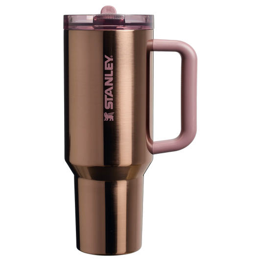 Polished Rose Gold The Quencher ProTour Popote Flip Tumbler | 40 OZ Mesa Rose Collection