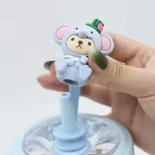 Accesorio para Popote Oso con Elefante