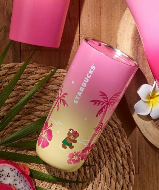 Termo de Acero Inoxidable Rosa Degradado Starbucks Corea Summer 2 2025