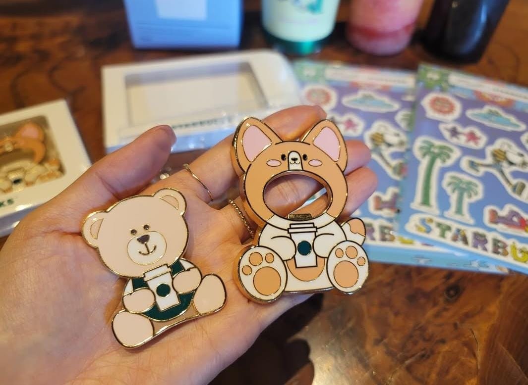 Set de Imanes Bearista y Destapador Starbucks Corea 2025