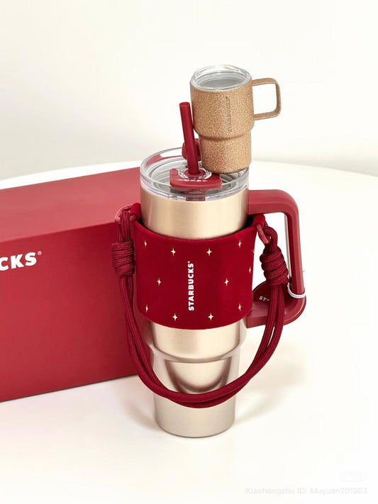 Christmas SS Double Drinking Cup with Sleeve and Cup Charm China Christmas 2025