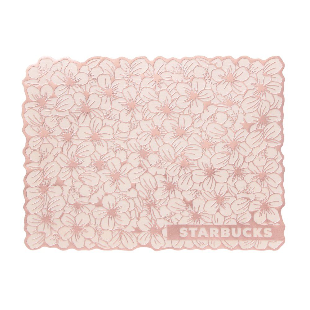 🌸 Mantel Individual Starbucks Sakura Rosa Floral | Edición Japón Coleccionable