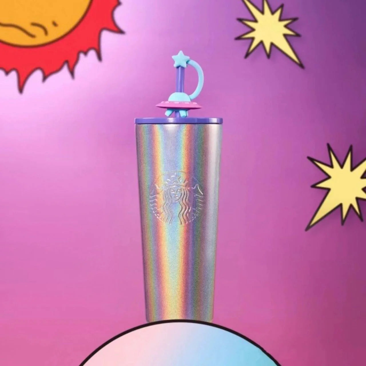 Starbucks China 2024 Summer Night Sky Series Vaso de Acero Inoxidable 473ml
