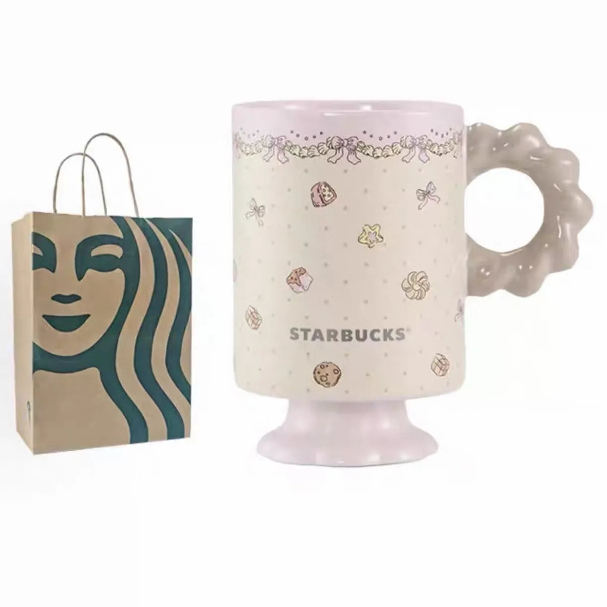Starbucks 2026 China Summer Dessert Party Pink Handle 12oz Mug