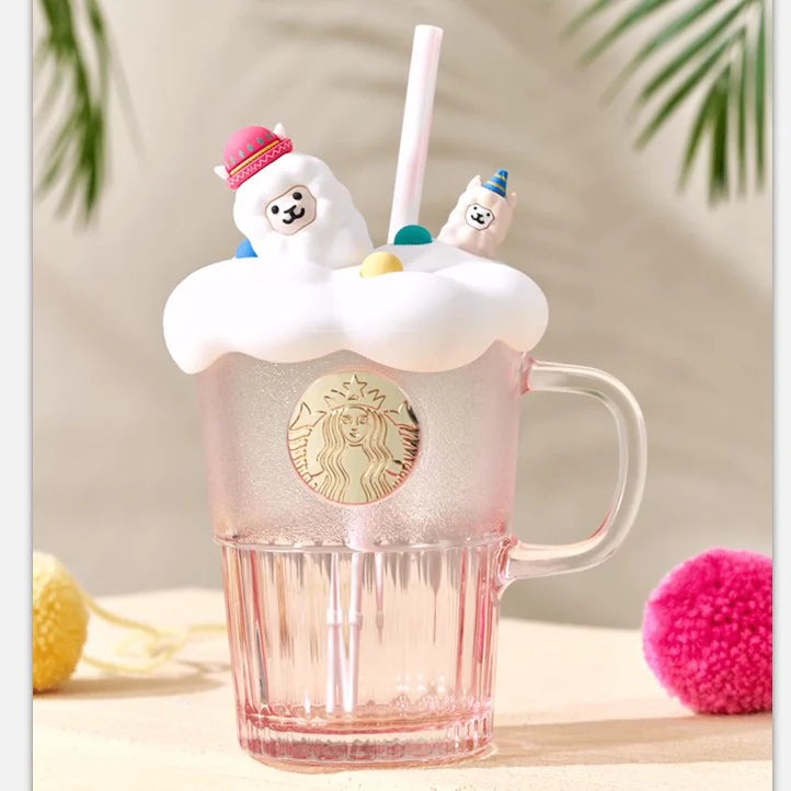 Vaso de cristal 400ml Starbucks China 2024 Alpaca