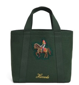 Harrods Canvas Horse Tote Bag | Green