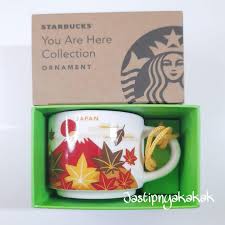 Taza de Ceramica Japon Ornamento Otoño Starbucks Japon 89 ml Lives Tiktok