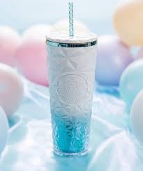 Vaso Venti Prism / Diamond White Blue Straw Cup Taiwan Blue Summer 2025 710ml / 24oz