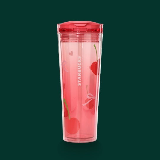 Vaso de Acrilico 24oz Ribbon and Cherries Sweet Cherries