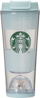 Vaso con borde Bear Snow Dome de gelato pique 355 ml Starbucks Gelato Pique 2025