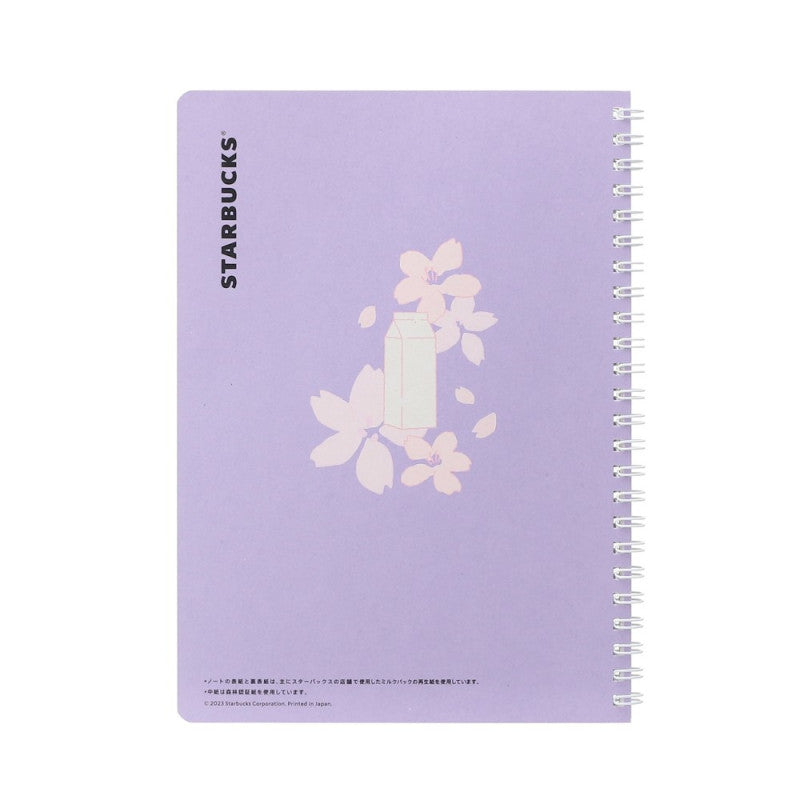 Cuaderno Morado Starbucks SAKURA 2023 Japon